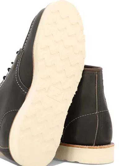 Red Wing Shoes Men's "classic Moc" Lace-up Boots In Black