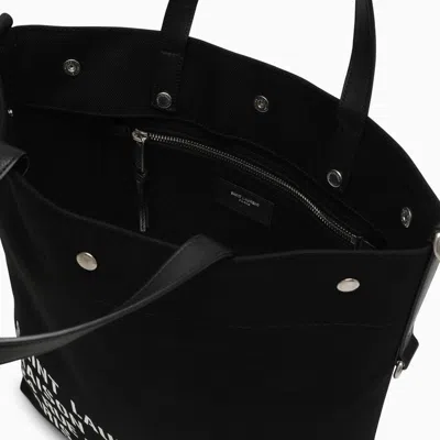 Saint Laurent Classic Black Canvas Tote Handbag For Men