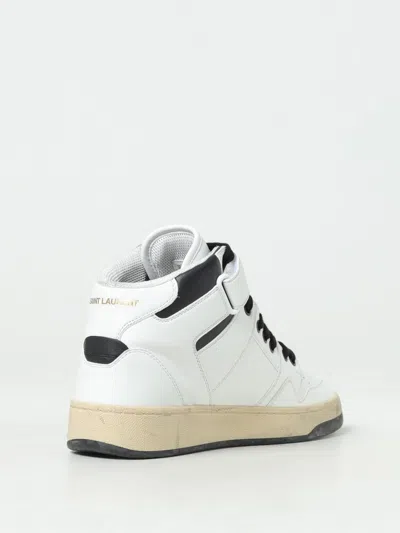 Saint Laurent Men's Lax Mid Top Sneaker Greenwich