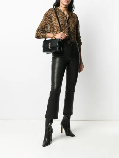 Saint Laurent Monogram Leather Shoulder Bag