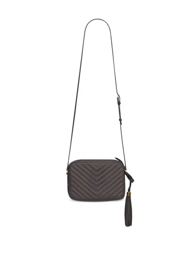 Saint Laurent Women's Quilted White Leather Camera Bag