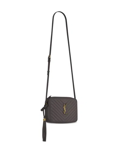 Saint Laurent Women's Quilted White Leather Camera Bag