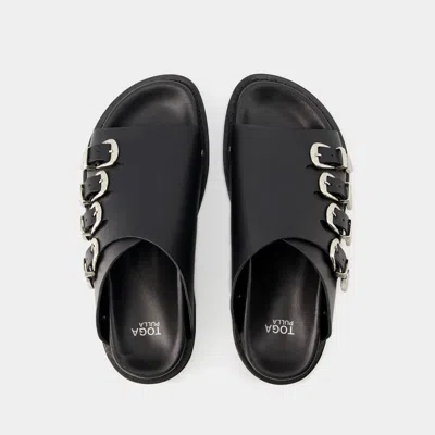 Toga Sandals - Leather - Black