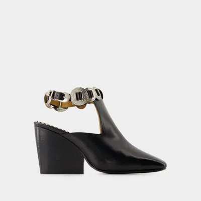 Toga Aj1308 Boots - Leather - Black In Black