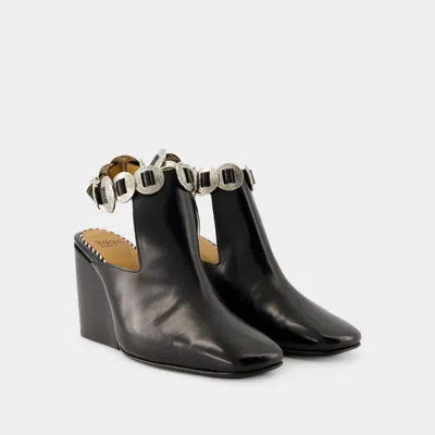 Toga Aj1308 Boots - Leather - Black In Black