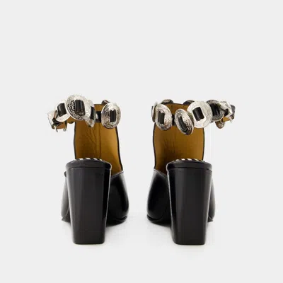 Toga Aj1308 Boots - Leather - Black In Black