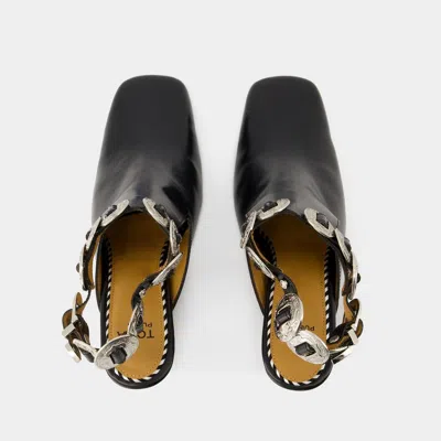 Toga Aj1308 Boots - Leather - Black In Black
