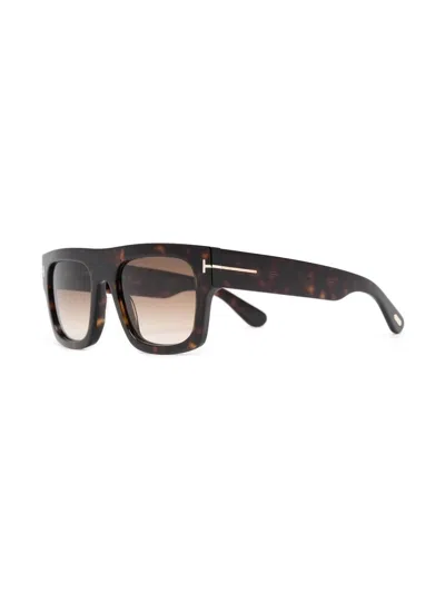 Tom Ford Tortoiseshell Square-frame Sunglasses