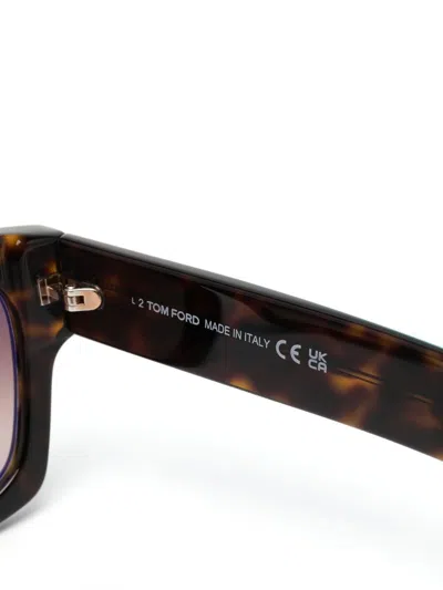 Tom Ford Tortoiseshell Square-frame Sunglasses