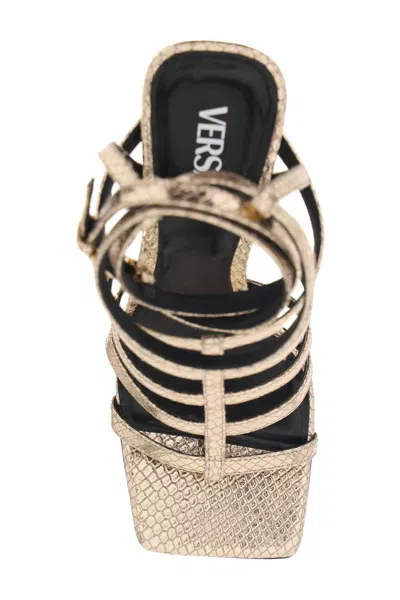 Versace Square-headed High-heeled Sandals