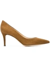 Gianvito Rossi Mid Heel Pumps In Brown