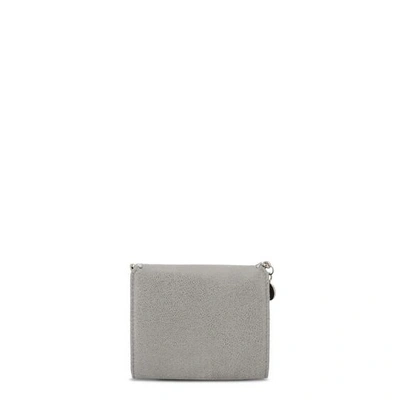 Shop Stella Mccartney Falabella Wallets In Light Gray