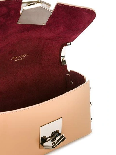 Shop Jimmy Choo Petite 'lockett' Shoulder Bag - Neutrals