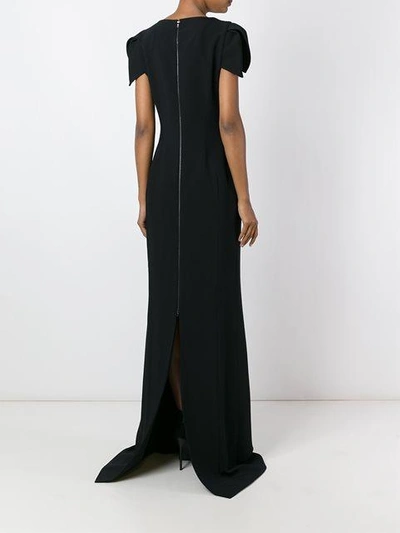 Shop Antonio Berardi Embellished Front Gown - Black