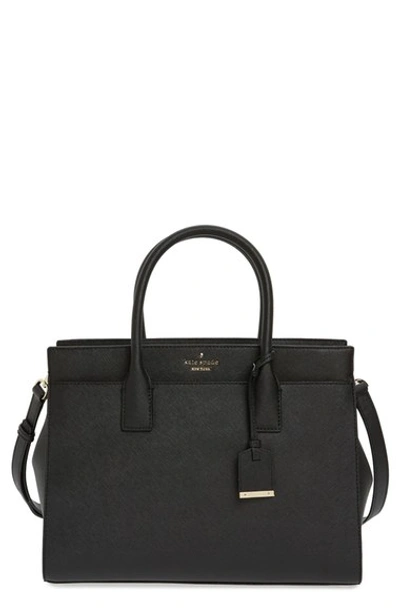 Shop Kate Spade Cameron Street - Candace Leather Satchel In Black