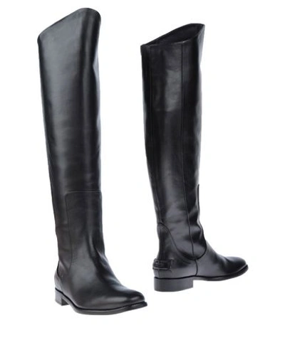 Fendi Knit To-the-knee Boots In Black