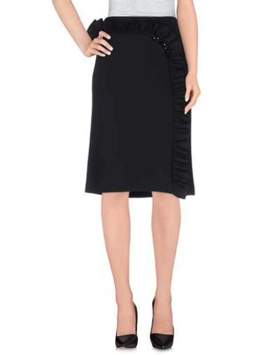 Shop Simone Rocha Knee Length Skirt In Black