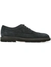 TOD'S classic brogues,SUEDE100%