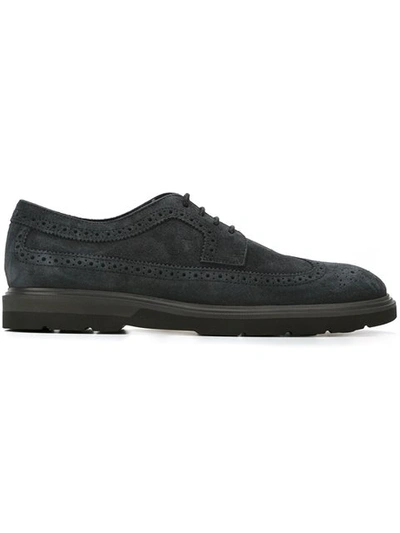 Tod's Classic Brogues In Blue