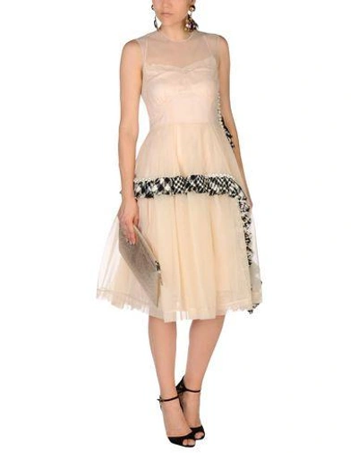 Shop Simone Rocha Knee-length Dress In Apricot