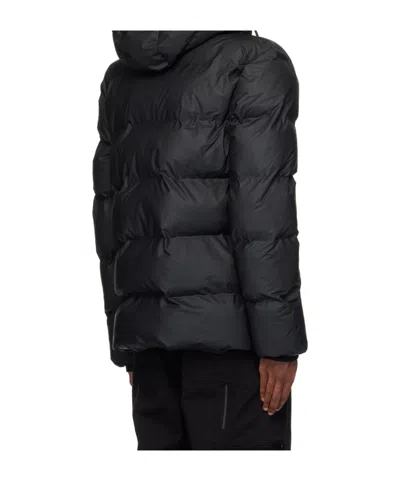 Rains Black Alta Puffer Jacket In Black