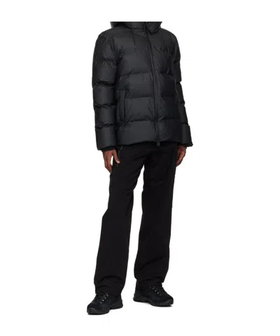 Rains Black Alta Puffer Jacket In Black