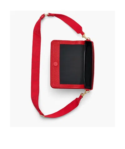 Marc Jacobs Textured Leather Mini Bag With Magnetic Closure In Red
