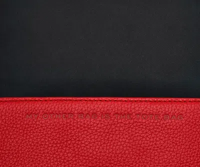 Marc Jacobs Textured Leather Mini Bag With Magnetic Closure In Red