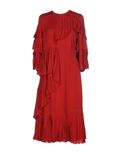 Shop Gucci Knee-length Dress In Red
