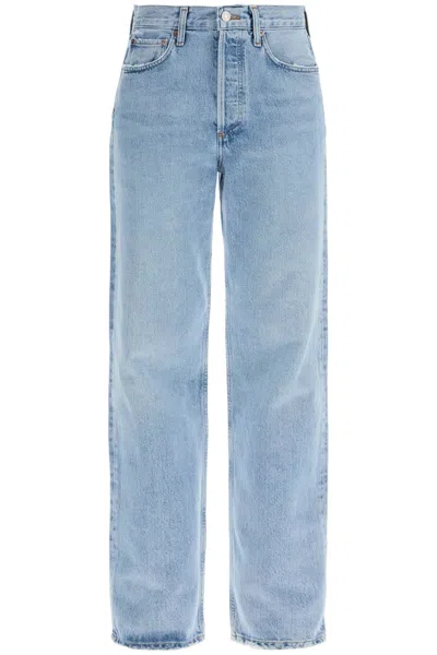 Agolde "used Effect Fran Jeans" In Blue