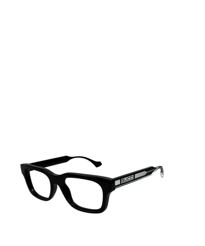 Gucci Rectangular Frame Glasses In Black