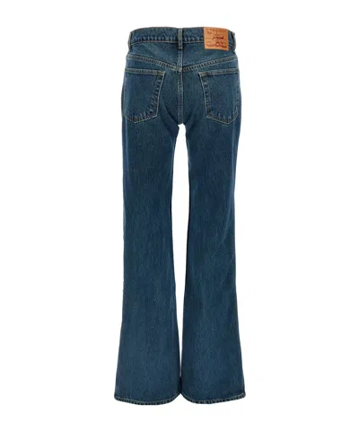 Y/project Staple Hook And Eye Denim With Pockets In Blue