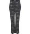 GIVENCHY Printed crêpe trousers
