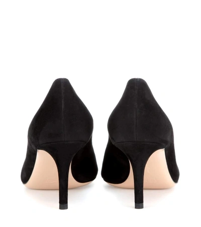 Gianvito Rossi Gianvito 105 Pointed Toe Pumps In Black Leather In Black