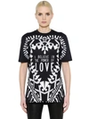 GIVENCHY POWER OF LOVE COTTON JERSEY T-SHIRT,64IA7M003-MDAx0