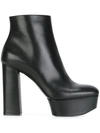 CASADEI platform ankle boots,LEATHER100%