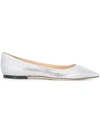 JIMMY CHOO JIMMY CHOO ROMY BALLERINAS - METALLIC,ROMYFLATGFA11544160