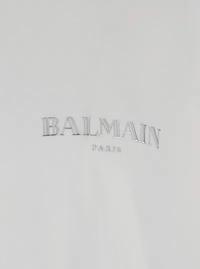 Balmain Vintage Gel-logo T-shirt In White
