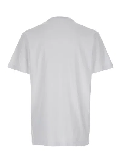 Dsquared2 'cool Fit Tee' White T-shirt With Logo Print On The Front In White