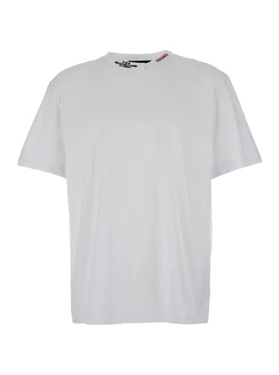 Dsquared2 White T-shirt With Logo Lettering In White