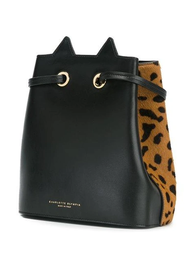 Shop Charlotte Olympia 'feline' Bucket Shoulder Bag
