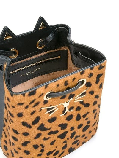 Shop Charlotte Olympia 'feline' Bucket Shoulder Bag