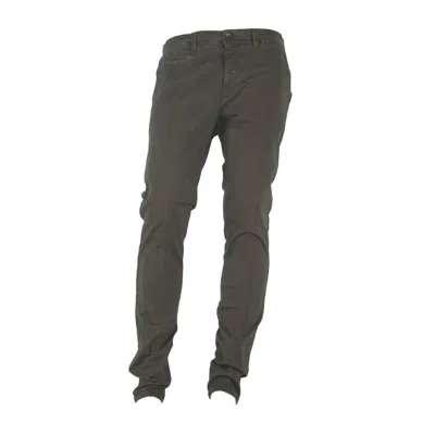 Made In Italy Brown Cotton Trousers In Brown