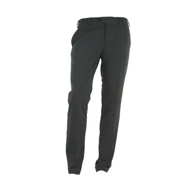 Made In Italy Gray Polyester Trousers In Grey