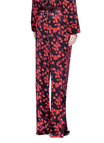 Shop Givenchy Floral Print Silk Satin Pyjama Pants