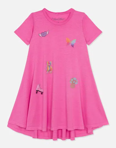 Lauren Moshi X Sticker Beans Beauty Allover Sticker Beans In Party Pink