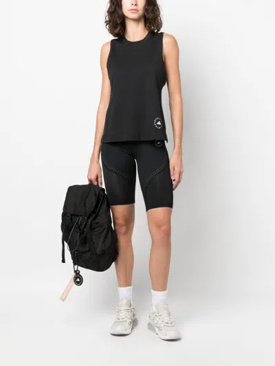 Adidas By Stella Mccartney Adidas By Stella Mc Cartney Logo Sporty Tank Top In Black