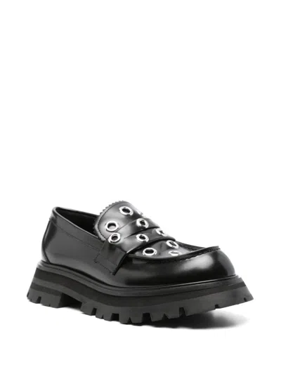 Alexander Mcqueen Alexander Mc Queen Wander Leather Loafers In Black