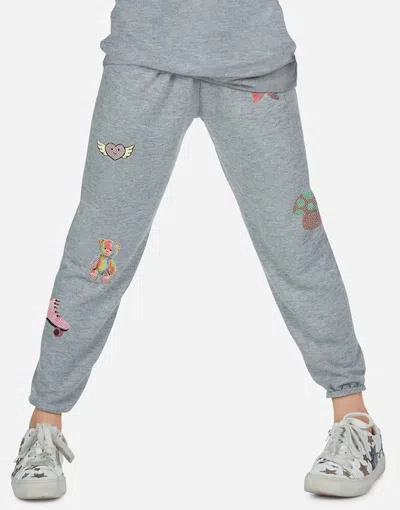 Lauren Moshi X Sticker Beans Mouse Allover Sticker Beans In Heather Grey
