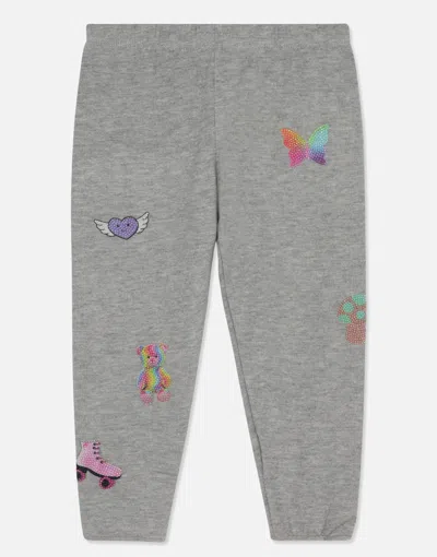 Lauren Moshi X Sticker Beans Mouse Allover Sticker Beans In Heather Grey